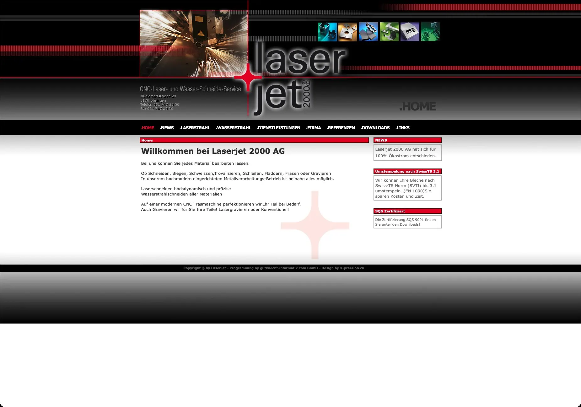 Laserjet 2000: Startseite vorher