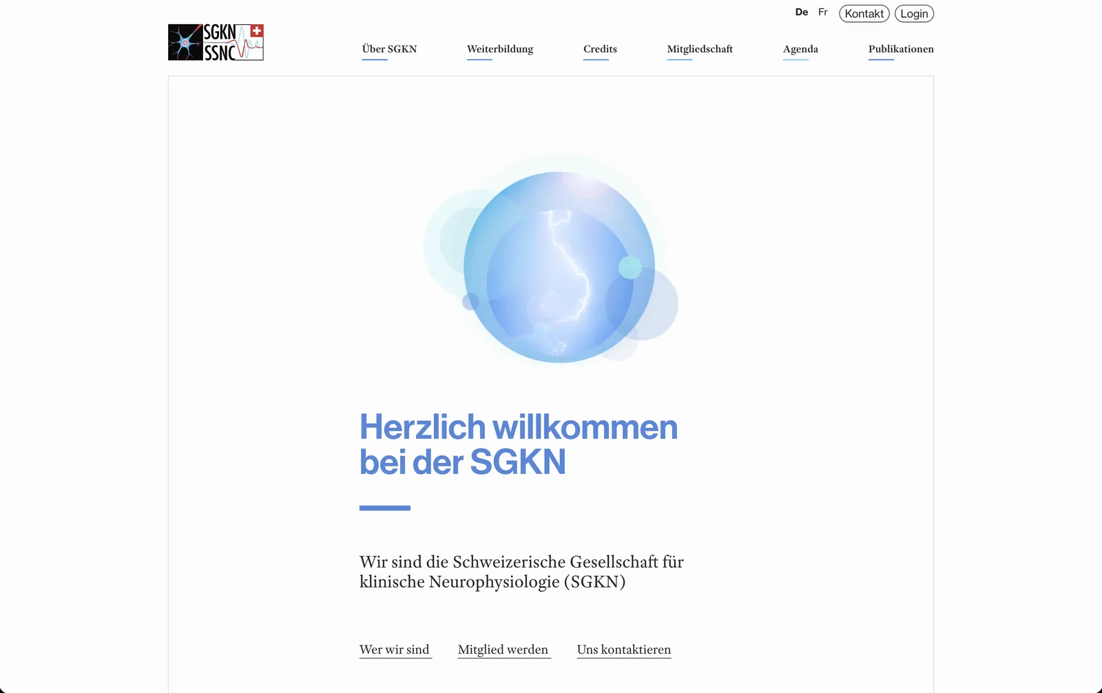 SGKN: Startseite nach dem Relaunch
