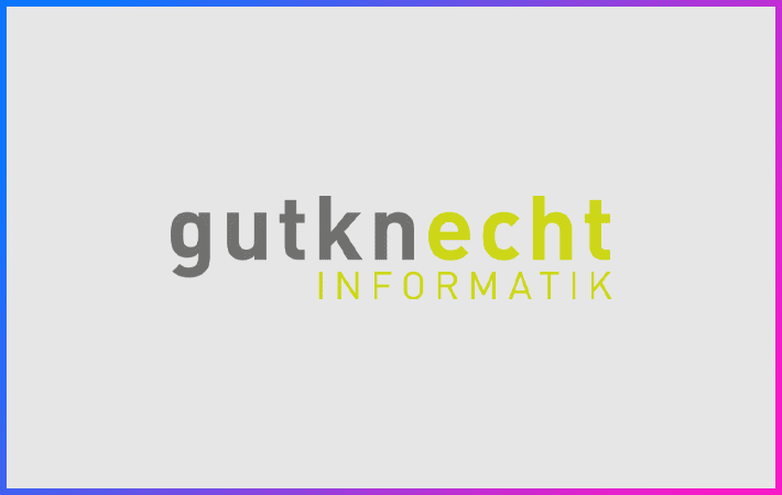 GIF-Animation vom alten Logo der gutknecht-informatik.com GmbH zum neuen Logo der MADLAB GmbH, dem Büro für Digitalisierung.